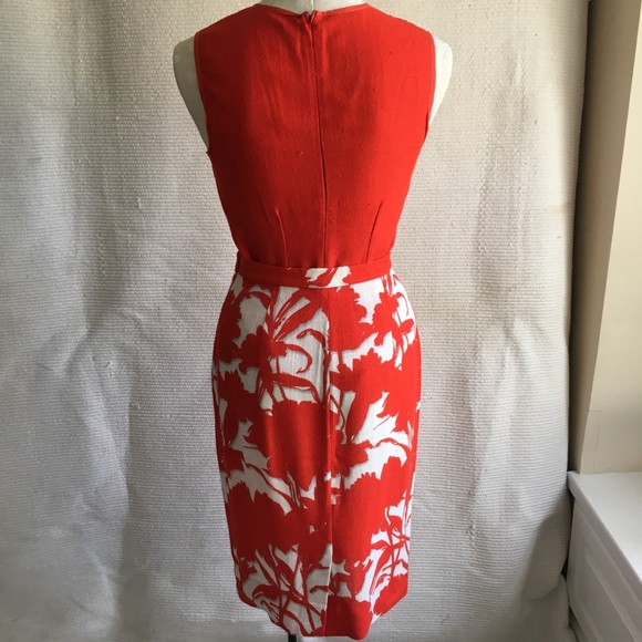 Prada S Vintage 2 Piece Set Red Top Skirt Dress - Picture 6 of 8